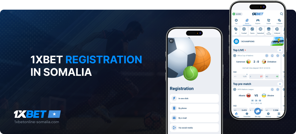 1xBet Registration in Somalia - 1xbet Online Somalia