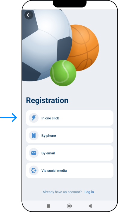 1xBet registration via the app - 1xbet Online Somalia