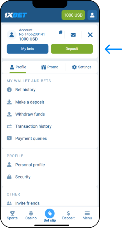 How to deposit on 1xBet - 1xbet Online Somalia