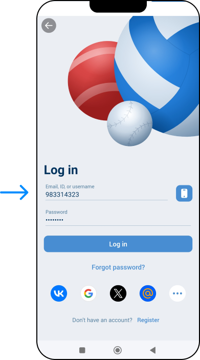 Login in the 1xBet app - 1xbet Online Somalia