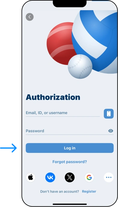 Login on iOS App - 1xbet Online Somalia