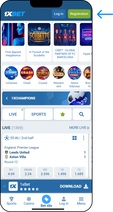 Step-by-step guide to create a 1xBet account - 1xbet Online Somalia