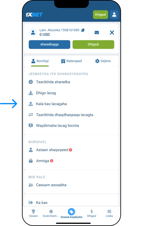Ka bixidda desktop-ka - 1xbet Online Somalia